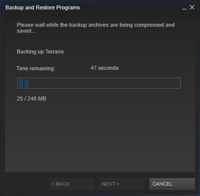 Backup Steam Games