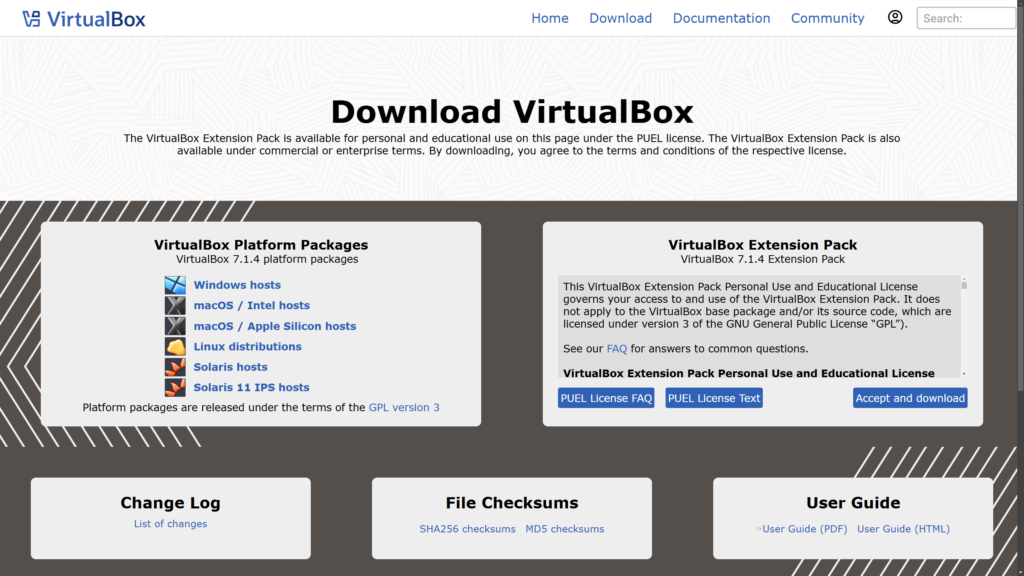 Install Virtualbox on Windows
